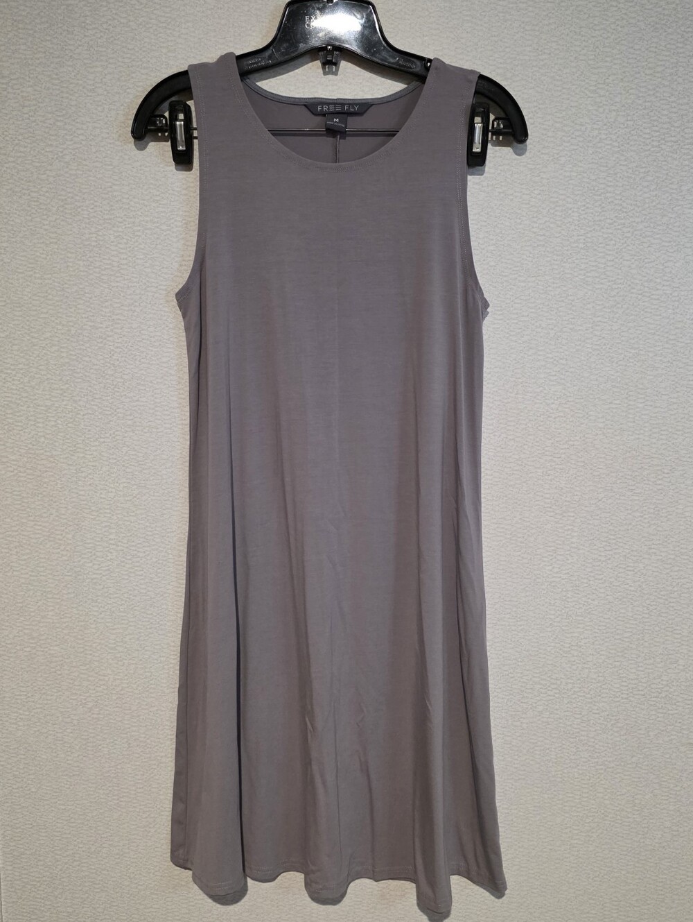 Free Fly Womens Bamboo Swing Dress Medium Gray Flowy Beach Vacation
